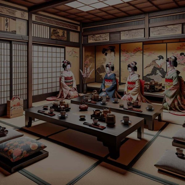 Quels logements à Kyoto permettent de vivre la tradition des geishas avec soirées thématiques?